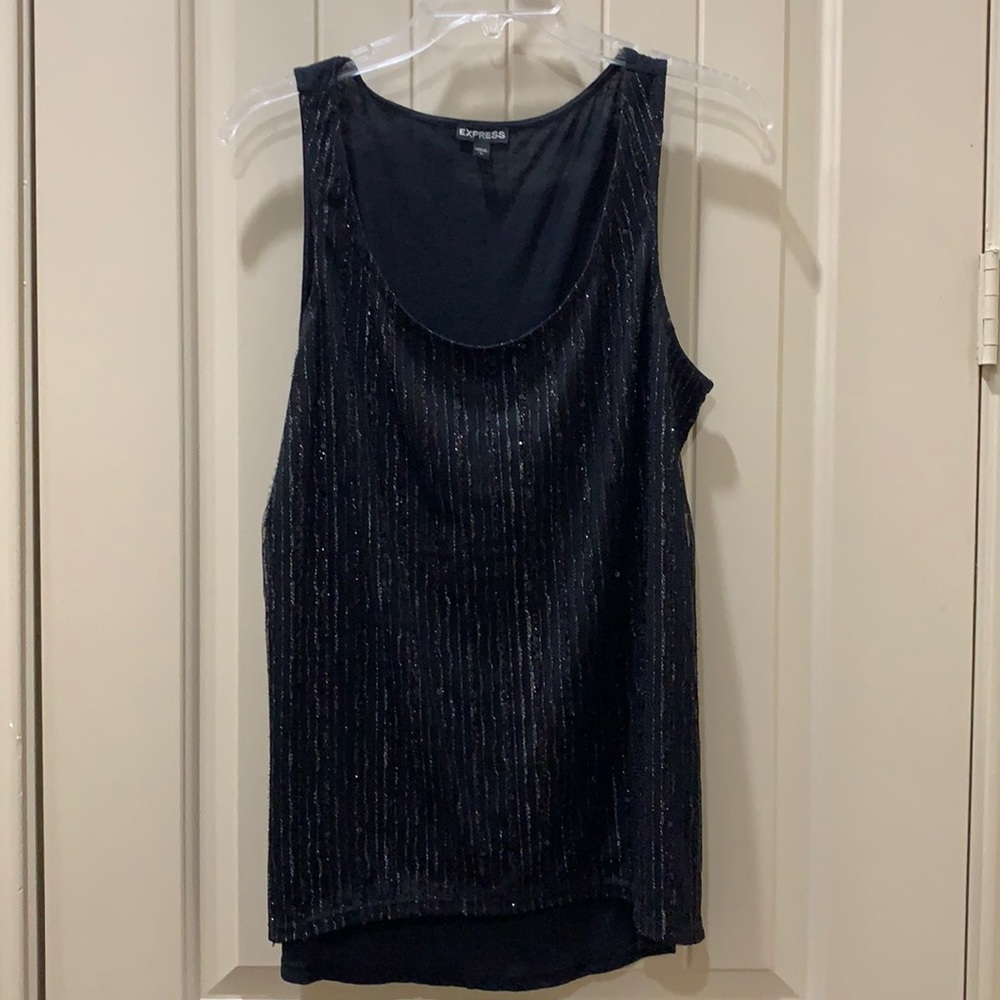 Express sequin shiny top